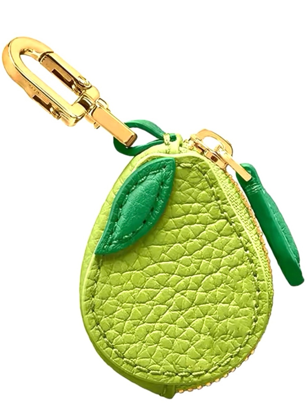 Pear Fruit Coin Pouch Keychain Micro Mini Bag Charm - Picture 9 of 10